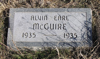 McGuire tombstone