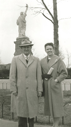 Marion and Margaret in New York City - Fall, 1956