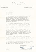 M.C. Cunningham Letter - 1955