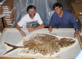 Chuck Bonner and Kirk Johnson with Pentanogmius