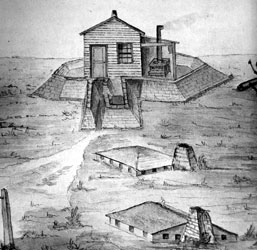 Drawing of Monument Station