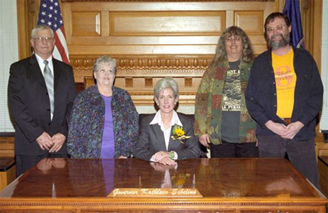 With Governor Sebelius